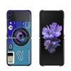Zflip4 Phone Case For Samsung Galaxy Z Flip3 5G Z Flip 3 zflip z flip ZF Coque PC Cover Black Fundas Retro Camera Game