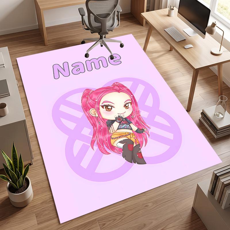 Guarda (1) Tappeto da Ufficio Personalizzato con Nome Decorazione Elegante per Soggiorno Camera da Letto Cucina