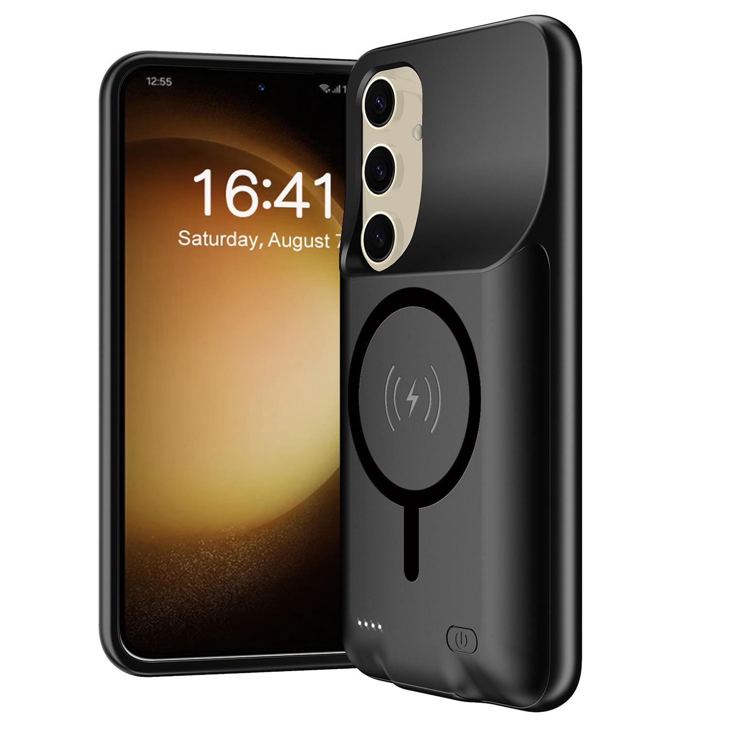 

For Samsung Galaxy S25 TPU Edge Charging Case 10000mAh Extended Battery Compatible with MagSafe A