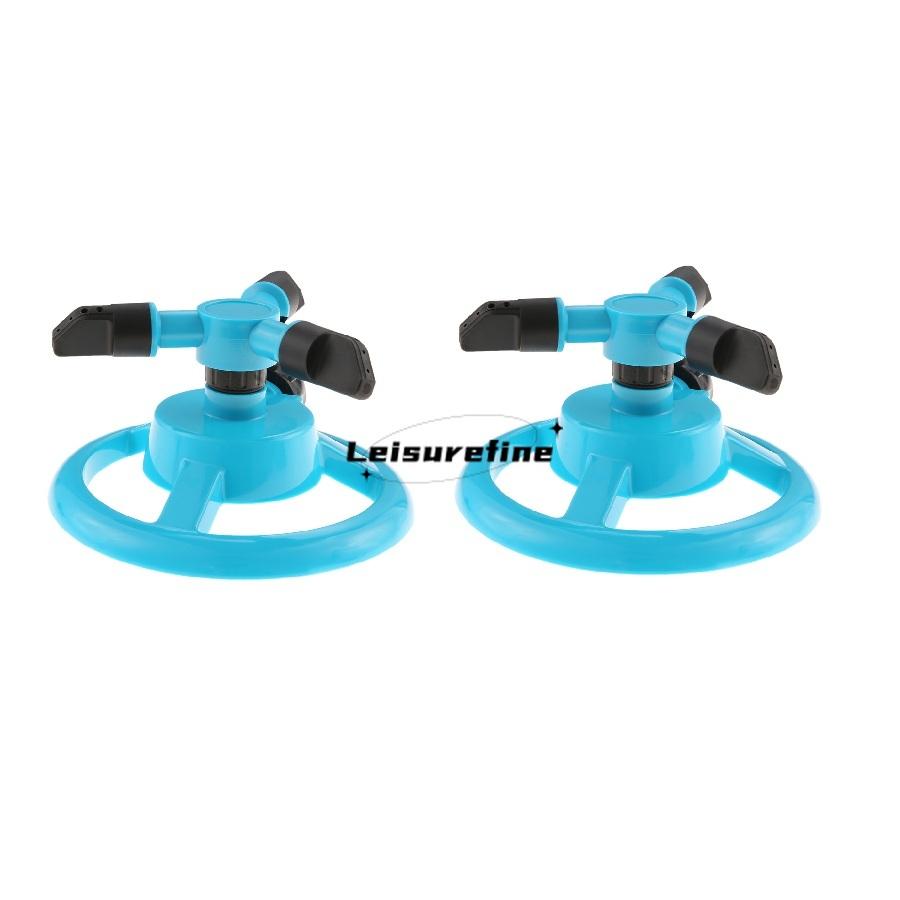 360° Automatic Rotating Nozzle Garden Sprinkler with Base Three-Prong Quick Coupling Lawn Irritation System Effective Watering