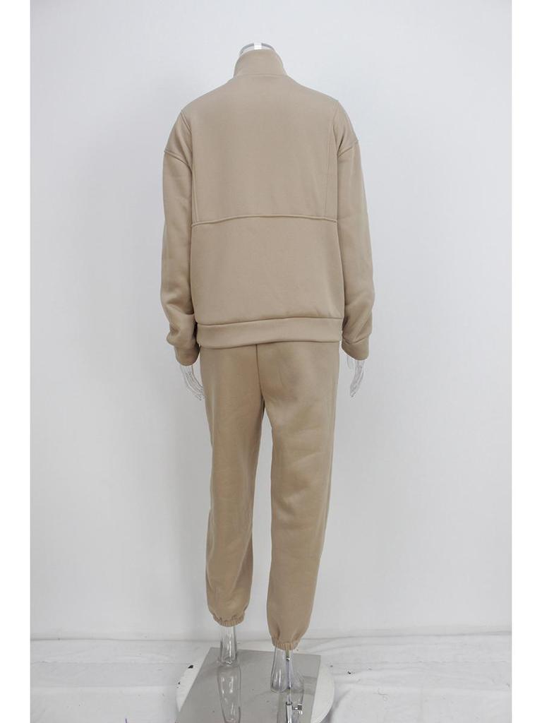 Europäisches & Amerikanisches Damen 2-teiliges Sweatshirt Fleece Set - Herbstmode 2025 Lässige Sportbekleidung