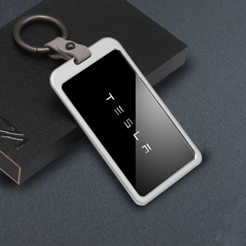CPSSA1 For Tesla Model 3 Model Y Key Case For Tesla Car Model3 Silicone Key Case Key Card Holder Protector Cover Card Holder