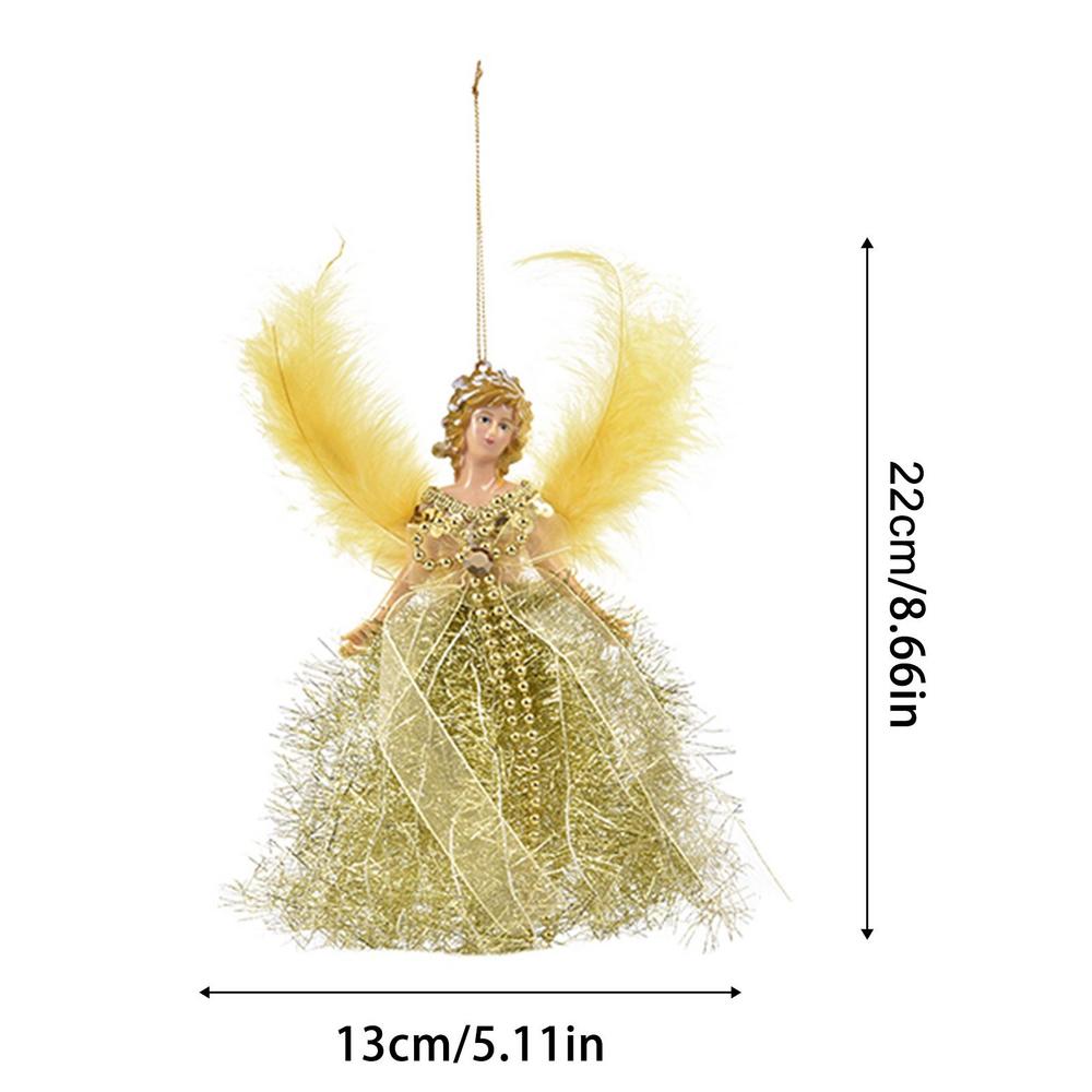 Angel Pendant Christmas Home Decoration Doll Lightweight Lovely Interesting Toys Ideal Gift Toddler Kids Christmas Tree Decor