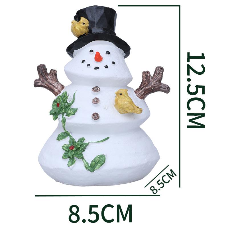 Ветка снеговика на елку, настольное украшение, фото микроландшафт, дарение подарков, креативный домашний декор, декоративные элементы