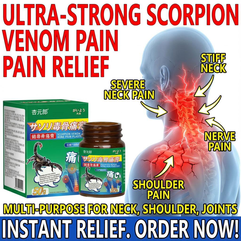 

Targeted Scorpion Venom Cream for Cervical Spine Area Soothing Relief Neck Shoulder Muscle Stiffness & Tension Care Balm
