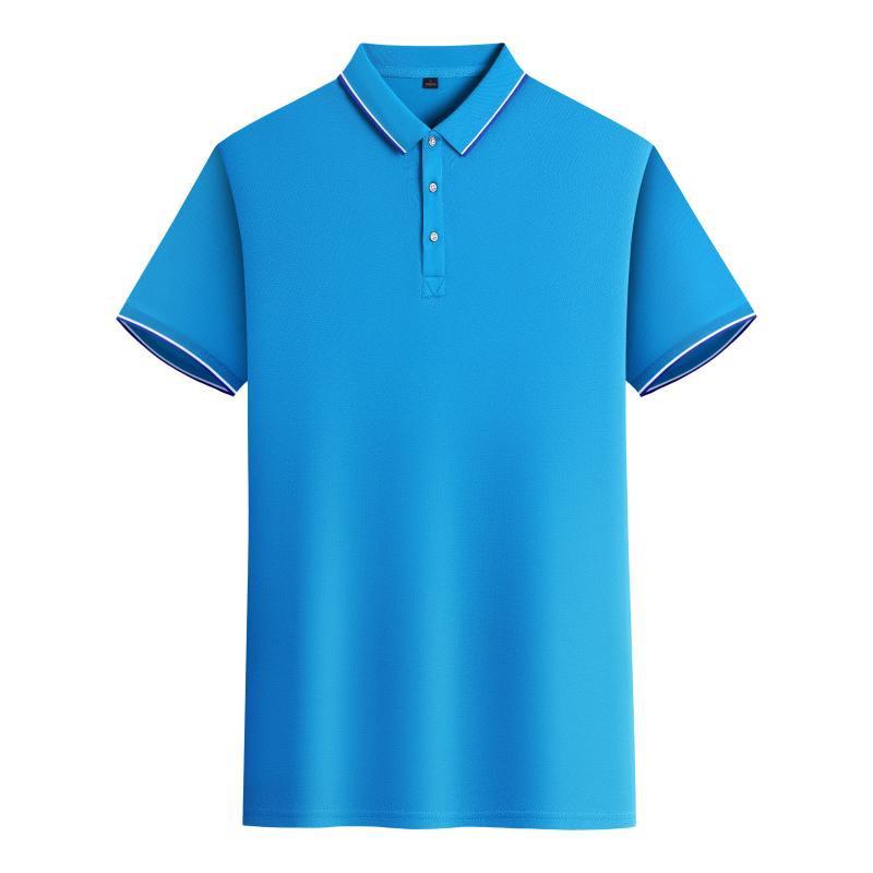 Unisex Summer Short-Sleeved Polo Shirts: Ideal for Work Uniforms, Group Events, DIY Customization & Everyday Wear.