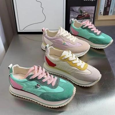 Fashion Womens Fashion New Autumn Style Trend Brand Design Sports Shoes 2024 Casual Walking Thick-soled Comfortable Skateboard Shoes