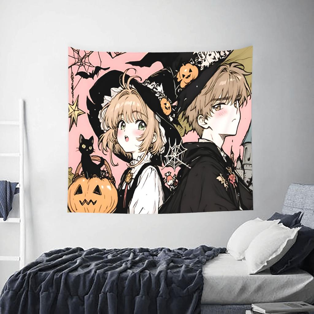 Anime Cardcaptor Sakura Tapestry Room decoration Home Decoration Tapestry Decor Accessories Cute Room Decor