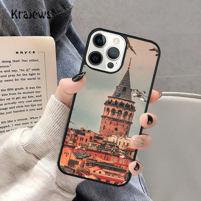 Turkey Istanbul Scenery Building Soft Phone Case For iPhone 17 Air 16 15 14 Max Plus 11 12 13 Pro Max Phone coque Fundas