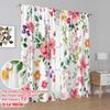 2pcs,2D Plane Printing Light Filtering Curtains Floral Symphony(1) 100% Polyester (without Rod) All Seasons Use for Bedroom,
