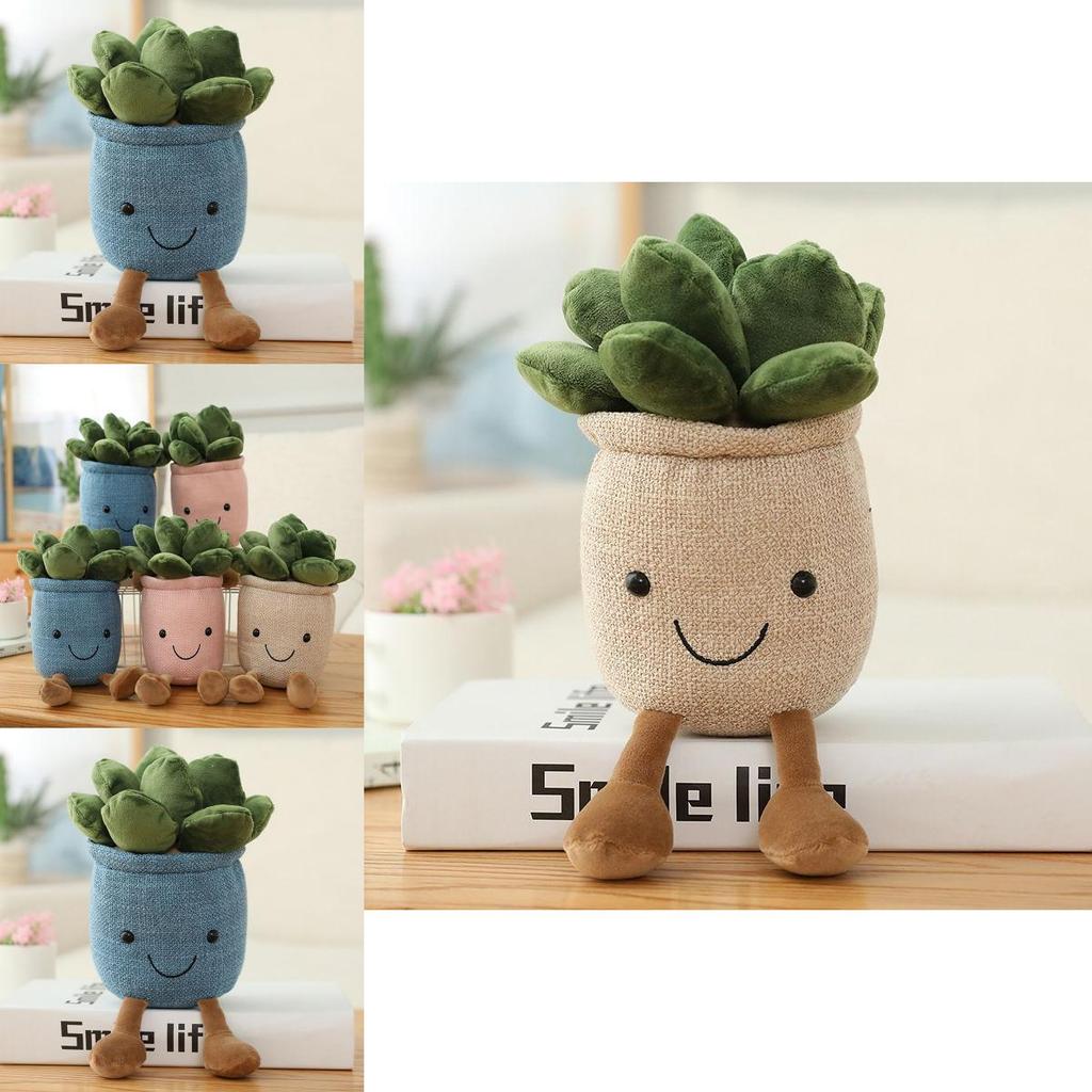 Lifelike Succulent Plants Plush Stuffed Toy Featuring Super Soft Fabric Ideal For Kids