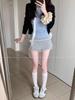 Bowknot Sweet Lace Patchwork High-Waisted A-Line Skirt - Summer Spicy Style Anti-Exposure Hip-Hugging Short Skirt for Women.