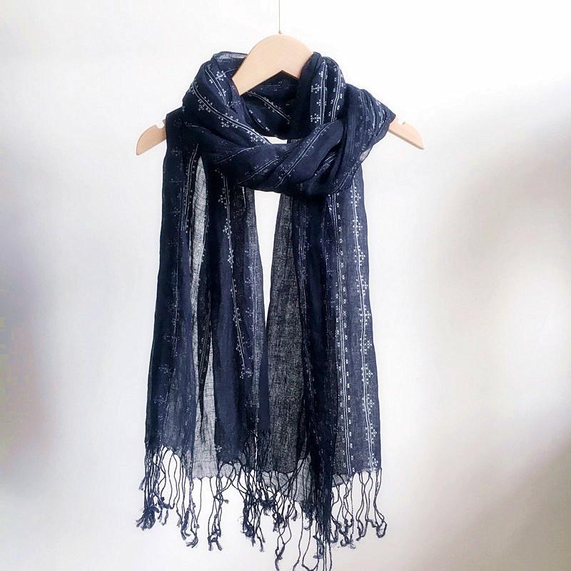 Spring And Summer High Quality 100% Natural Linen Scarf Retro Versatile Large Long Shawls