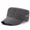 Quick Drying Flat Top Hat Solid Color Men’s Sun Hat Vintage Flat Peaked Cap  Male Female