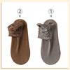 6pcs=3 Pairs Autumn Winter Women Soft Velvet Lace Socks Thick Silk Socks Non-Slip Bottom Solid Fashion Lace Breathable Sock