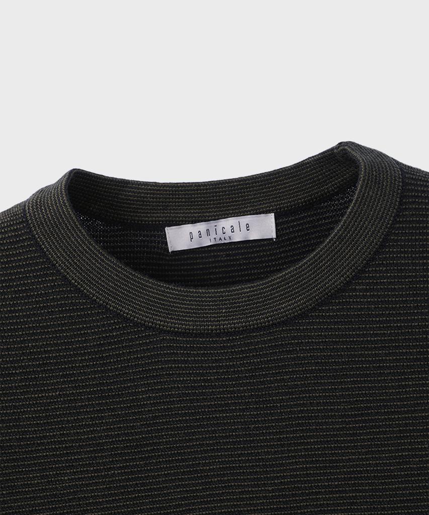 PANICALE Dot Pattern Crewneck Cotton Sweater [2 Colors]