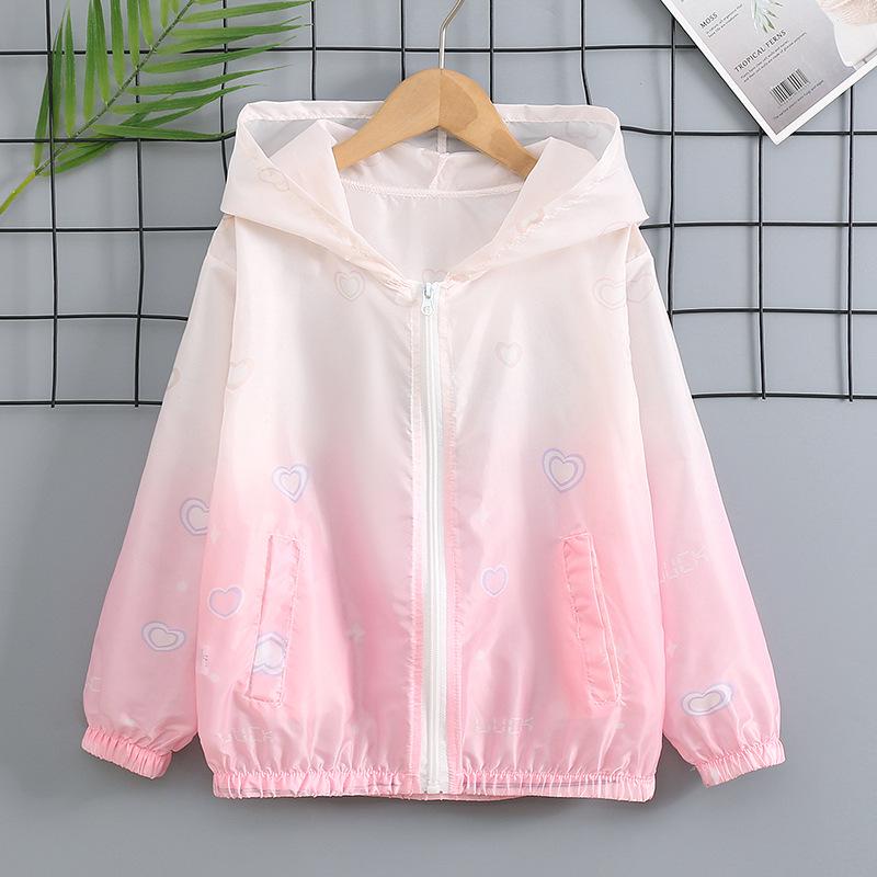 Girls' Gradient Ice Silk UV Protection Jacket - Summer 2026 Trend