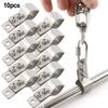 Adjustable Stainless Steel Pipe Clamps for Sunshade Installation 10pcs