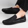 Genuine Leather Men Loafers fashion Luxury Brand Slip on British Business Casual Shoes Business Men Moccasins men Driving Shoes