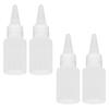 100 Pcs Plastic Squeeze Bottle 30ml Small Translucent Liquid Dispensing Bottle with Scale for Travel Picnic Arts