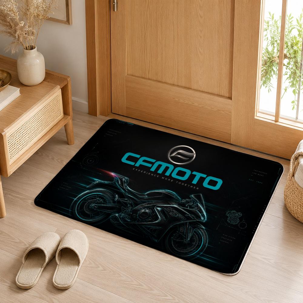 Stylish Motorcycle Design C-CFMOTO Floor Mat Doormat Hallway Carpet Living Room Rugs Bath Floor Mats Home Decor