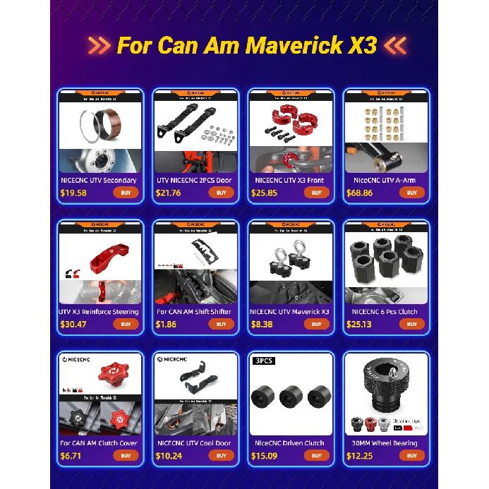 NiceCNC For Maverick X3 Clutch Roller Pin Extractor Removal Tool For 2017-2024 Can Am Maverick X3 UTV Clutch Roller Pin Remover