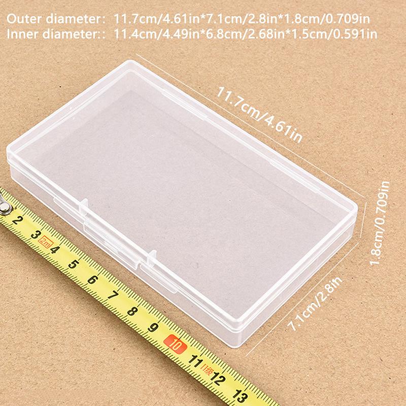 Plastic Box Transparent Jewelry Organizer Sample Box Small Tool Storage Box Nail Enhancement Tool Box Mobile Phone Repair Case