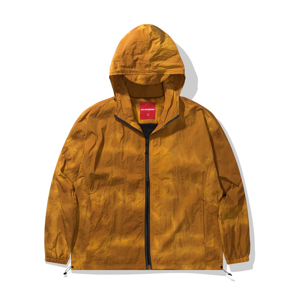 Psshopper Tie-Dye Hooded Wind Jumper [Yellow]