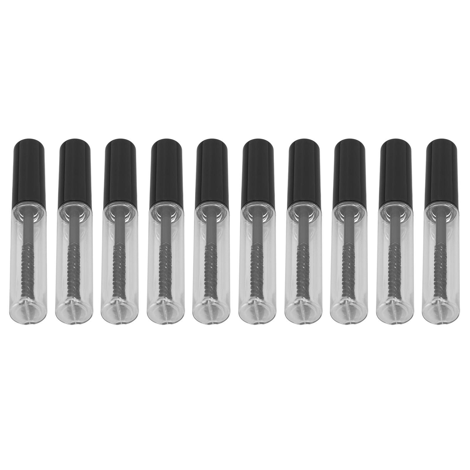 

10 шт. Пустые тубы для туши 1,5 мл, Тонкие мягкие щеточки, Дизайн многоразовой бутылочки, Пустая туба для ресниц для