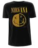 26 Nirvana Spliced Smiley Black T-Shirt NEW OFFICIAL Unisex T-Shirt