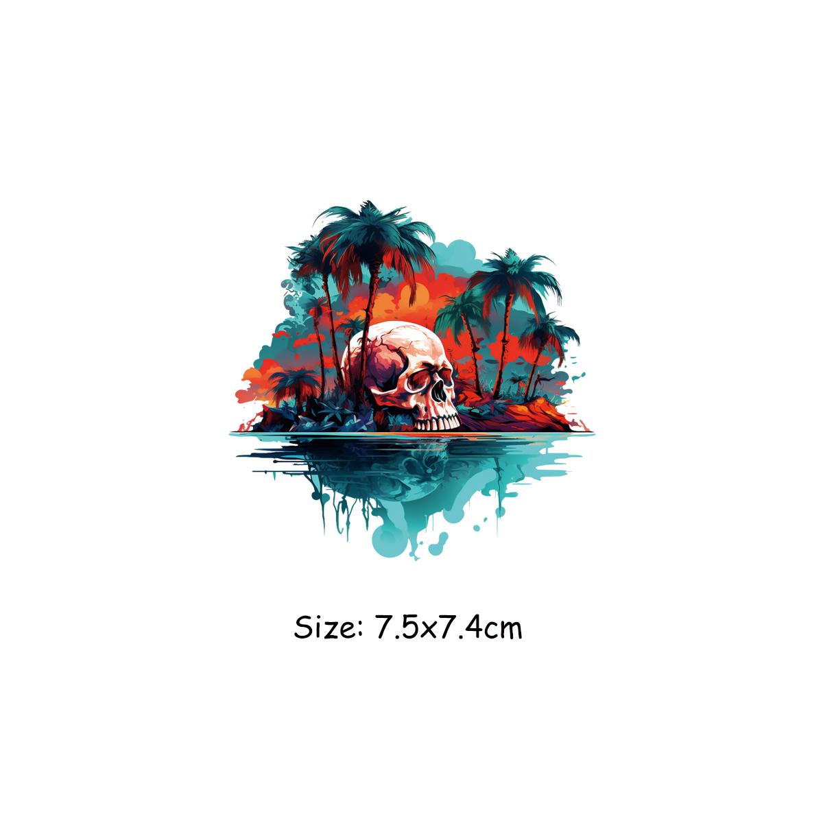 

Нашивки для рюкзака, нашивка с черепами в стиле хип-хоп, наклейки для одежды, теплопередача, Diy Parches, наклейка Ropa на одежду, железные наклейки