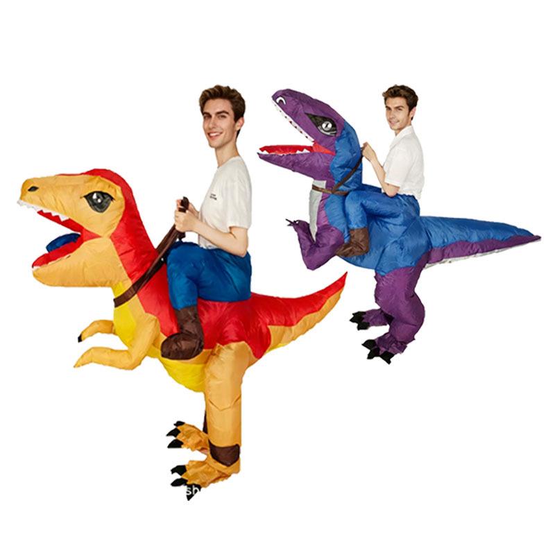 Velociraptor Inflatable Costume - Halloween T-Rex Cosplay & Creative Performance Outfit