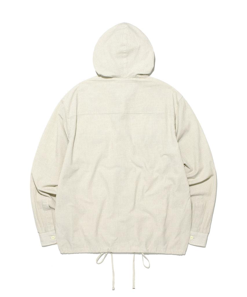 LEE Hooded Check Shirt In Ivory