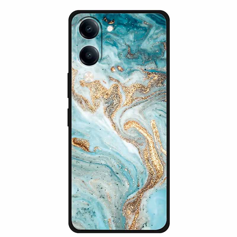 For Vivo iQOO Z10 Lite Case Silicone Black TPU Funda Back Cover for iQOO Z10 Lite 5G I2409 Soft Case Animal Coque IQOOZ10 Lite