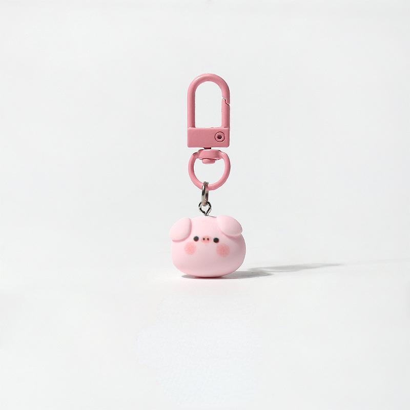 Cartoon Cute Pink Pig Keychain Pendant Daily Cute Animal Accessories Small Bag Hanging Key Chains Kawaii Pendants