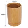 Cylinder Cylinder Bamboo Tool Holder  Bathroom Toothbrush Cosmetic Brush Organizing