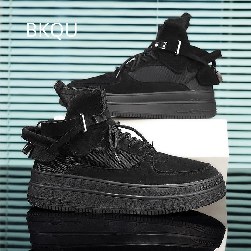

Low Cut Boots for Men Platform Non-slip Comfortable Trendy All-match Wear-Resistant Round Toe Boots Spring and Autumn Main