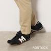 Mobus Leather Genuine Walking Functional Rostock Men's Sneakers, Leather, Sports, Casual, Shoes, Archwave, Insole, (Black/Cream, 27-Point Measurement,