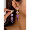A Pair of Trendy Casual Fashion Oil-Drip Elegant and Versatile Women's Earrings