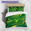 Set Lenzuola Stampato Norwich City Football 3 Pezzi, Comodo Set Copripiumino per Camera da Letto Amico della Pelle