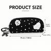 Star Print Pencil Case Large Capacity Pen Bag Durable Stationery Organizer  School Office
