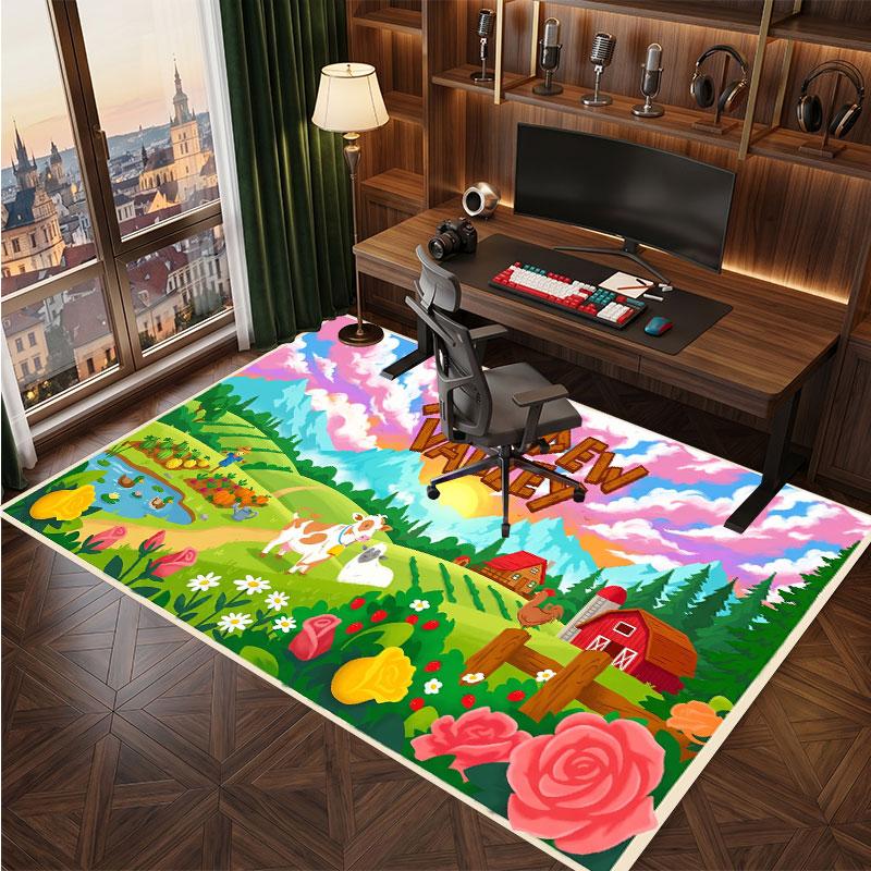 Stardew Valley Rug Soft Thick Non Slip Floor Carpet for Bedroom Living Room Home Decor