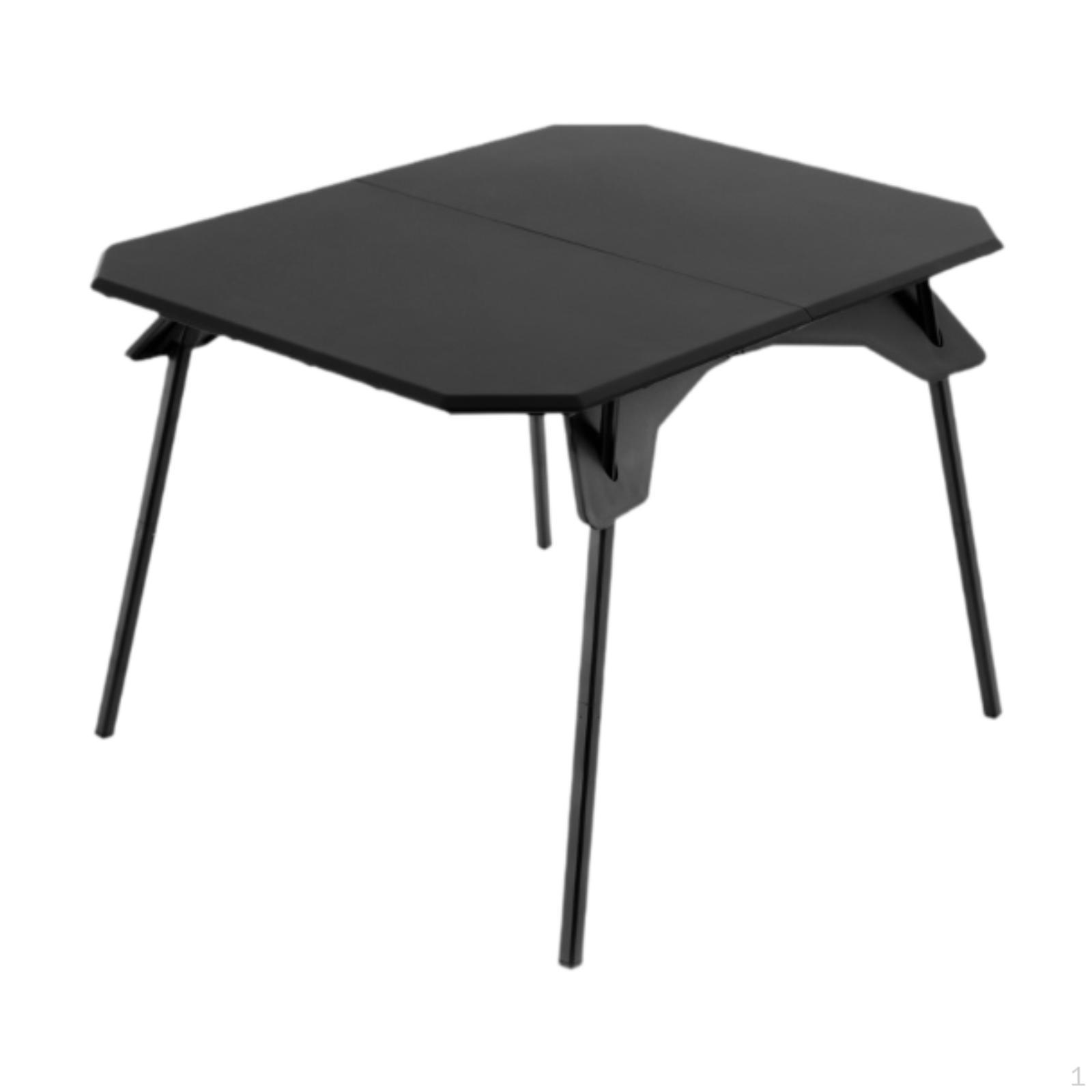 

Складной стол с регулируемой высотой, компактная мебель для кемпинга и пикника чёрный