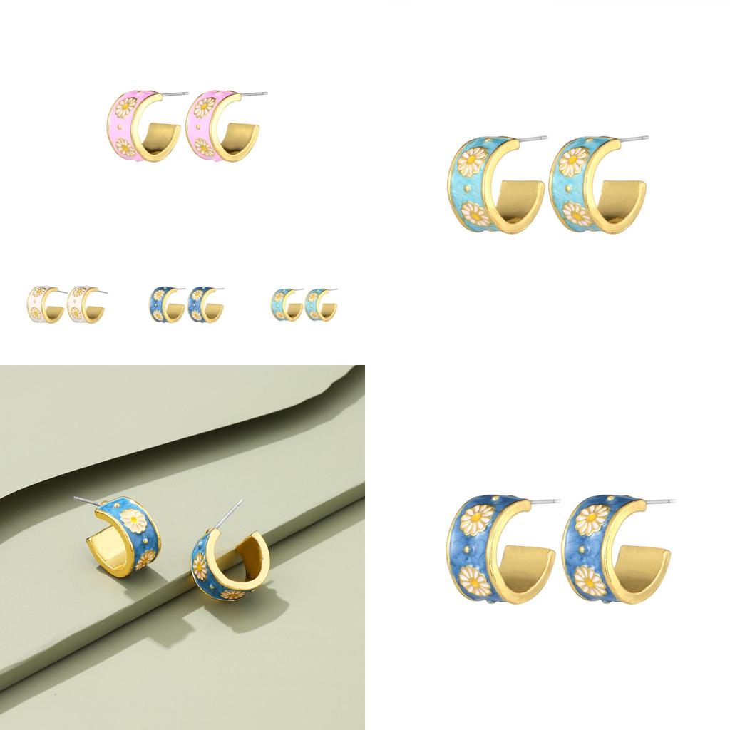 Fashion-forward Geometric Alloy Earrings Popular Street Style Jewelry