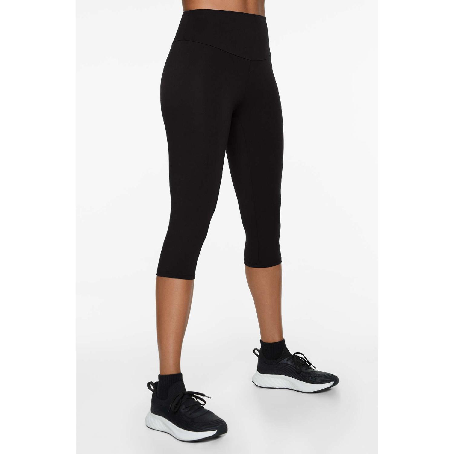 

Women s Black High Waist Comfortlux Capri Tights XS чорний