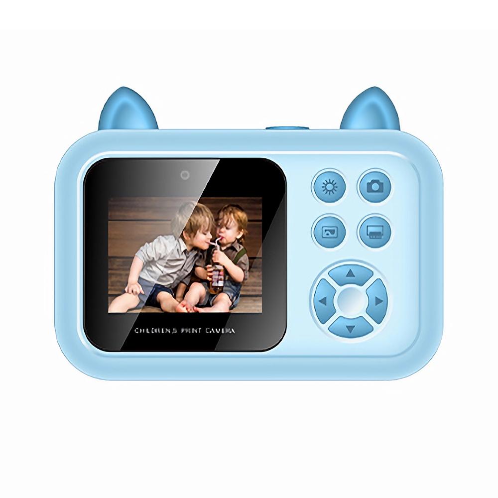 

S6 2.4-inch Screen Lovely Kids Dual Lens Digital Camera Instant Photo Printing Machine Blue