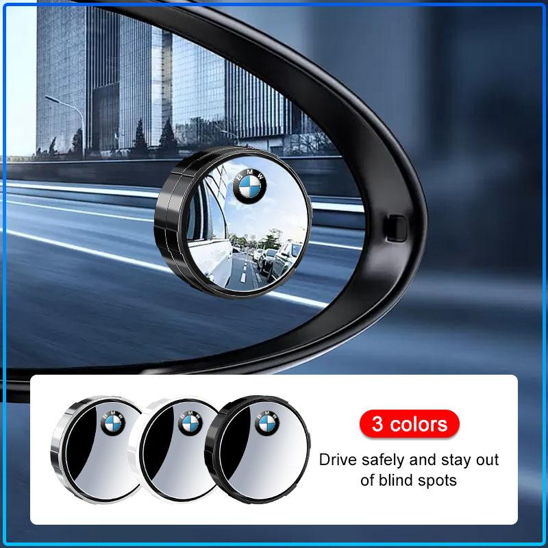 Pro BMW E60 E46 E39 E38 E90 E36 F30 E30 E31 E34 F10 E87 E92 E91 E53 E70 X1 X5 X3 X6 Nastavitelný 360stupňový úhlový odznak zrcátka pro sledování mrtvého úhlu zadního pohledu do auta
