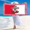 Southampton Print Beach Towel, Large Soft Quick Dry Towel for Beach Camping Swimming