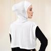 Ramadan Sleeveless Hooded Modal Cotton Detachable Collar Solid Color Simple Hat Women'S Scarf Muslim Hijab Backing Shirt Turban
