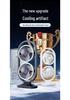 Dual-Head USB Desktop Fan with Light and Five Speeds for Home and Outdoor Use